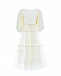 Молочно-белое платье с кружевной отделкой Eirene | Фото 2