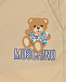 Бежевые брюки с вышивкой &quot;медвежонок&quot; Moschino | Фото 3