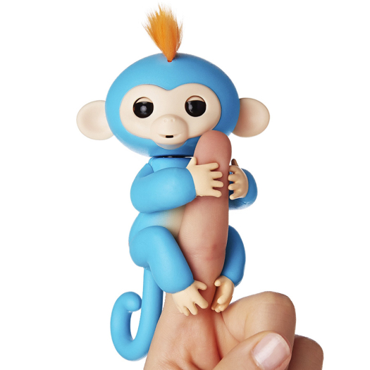 Интерактивная обезьянка БОРИС, синий, 12 см  | Фото 1