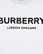 Белая футболка с черным логотипом Burberry | Фото 4