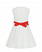Белое платье с красным поясом Baby A | Фото 2