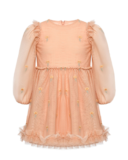 Платье с цветочной вышивкой Stella McCartney | Фото 1