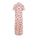 Кремовое платье с цветочным принтом Saloni | Фото 1