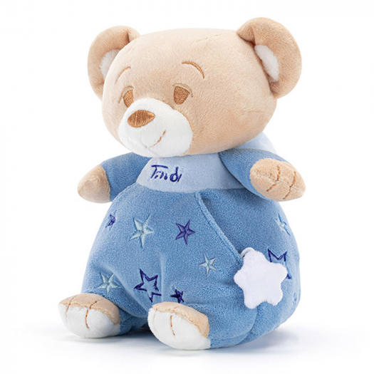 Мягкая игрушка Мишка в голубом для малышей, 12x18x11 Trudi | Фото 1