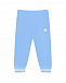 Голубой велюровый спортивный костюм Moncler | Фото 4