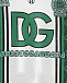 Бело-зеленая футболка с лого Dolce&Gabbana | Фото 3