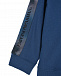 Голубая толстовка-худи с черным капюшоном Emporio Armani | Фото 3