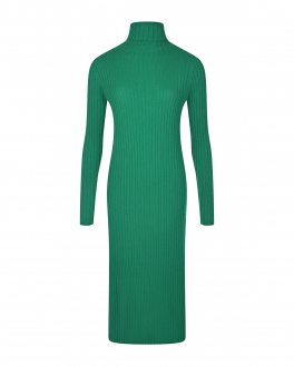 Платье из кашемира зеленого цвета Allude Зеленый, арт. 22511145 33 | Фото 1