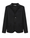 Черный пиджак из жаккардовой шерсти Dolce&Gabbana | Фото 1