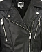 Куртка из эко-кожи с застежкой на косую молнию Karl Lagerfeld kids | Фото 3