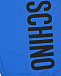 Синие спортивные брюки с черным лого Moschino | Фото 3