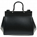 Черная сумка со стразами, 17x12x9 см Dolce&Gabbana | Фото 3