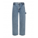 Голубые джинсы прямого кроя Mo5ch1no Jeans | Фото 1