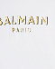 Белая футболка с золотым логотипом Balmain | Фото 3