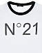 Белая футболка с черным логотипом No. 21 | Фото 3