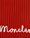 Красный шерстяной шарф с лого Moncler | Фото 3