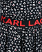 Черное платье с заниженной талией Karl Lagerfeld kids | Фото 3