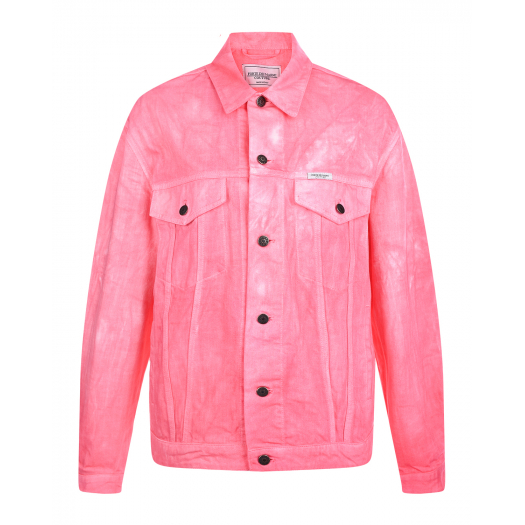 Розовая джинсовая куртка Forte dei Marmi Couture | Фото 1