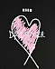 Черная футболка с принтом &quot;сердце&quot; MSGM | Фото 3