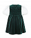 Зеленое бархатное платье Paade Mode | Фото 2