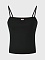 Топ на бретелях с буквой D, черный