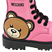 Розовые ботинки с боковой аппликацией Moschino | Фото 7
