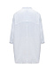 Рубашка оверсайз с рукавами 3/4, белая 120% Lino | Фото 5