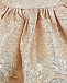 Золотистое платье с декором &quot;листья&quot; David Charles | Фото 3