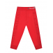 Красные спортивные брюки с оборками Monnalisa | Фото 1