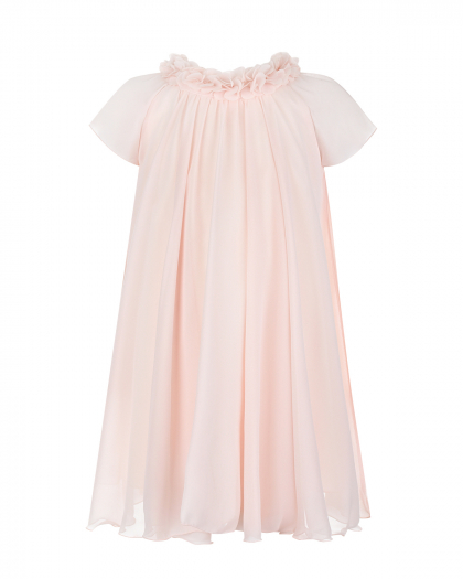 Розовое платье с рукавами-крылышками Aletta | Фото 1
