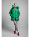 Удлиненная зеленая куртка с капюшоном Naumi | Фото 2