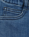 Голубые джинсовые шорты Emporio Armani | Фото 4