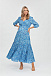 Голубое платье с цветочным принтом Pietro Brunelli | Фото 2