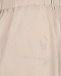 Бежевые шорты с поясом на кулиске Pietro Brunelli | Фото 5