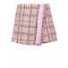 Розовая твидовая юбка-шорты MSGM | Фото 1