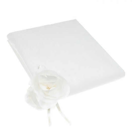 Белое одеяло с розой, 80x75 см La Perla | Фото 1