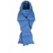 Синий шарф с капюшоном  | Фото 1