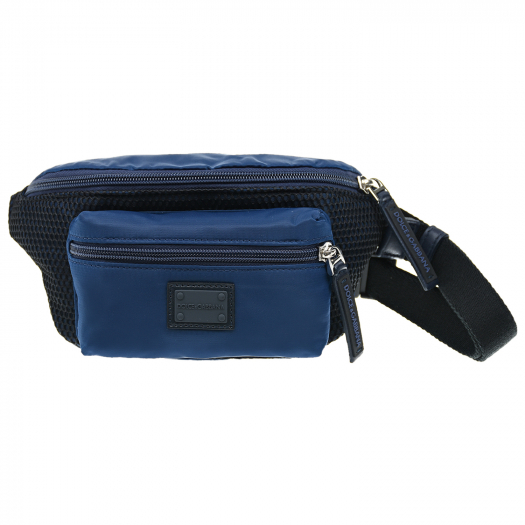 Синяя сумка-пояс, 22x12x7 см Dolce&Gabbana | Фото 1