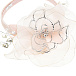 Розовый ободок с цветочной аппликацией и кристаллами Monnalisa | Фото 4