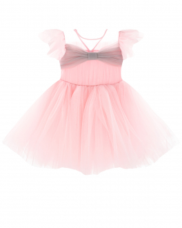 Розовое платье с рукавами-крылышками Sasha Kim Розовый, арт. SK GINA 939511 PINK 10 | Фото 1