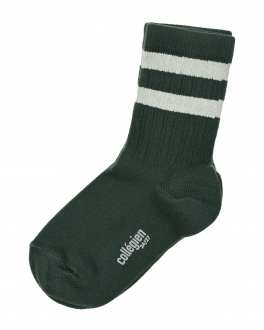 Темно-зеленые носки с белыми полосками Collegien Синий, арт. 8470 785 | Фото 1