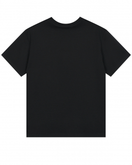 Черная футболка с белым лого Dolce&Gabbana Черный, арт. L4JTEY G7E5G N0000 | Фото 2