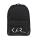 Черный рюкзак с контрастным лого Karl Lagerfeld kids | Фото 1