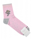 Розовые носки с принтом "фея"