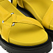 Желтые босоножки с черной подошвой Fendi | Фото 7