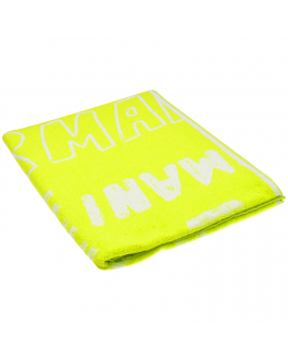 Желтое пляжное полотенце с лого Emporio Armani Желтый, арт. 408509 3R219 06682 | Фото 1