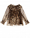 Леопардовая блузка из шелка Dolce&Gabbana | Фото 3