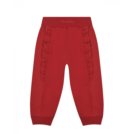 Красные спортивные брюки Monnalisa | Фото 1