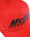 Красная бейсболка с черным логотипом MSGM | Фото 3