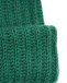 Зеленая шапка из мохера и шерсти  | Фото 3